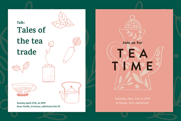 Tea House: Tea Related Illustrations in Illustrations - product preview 1
