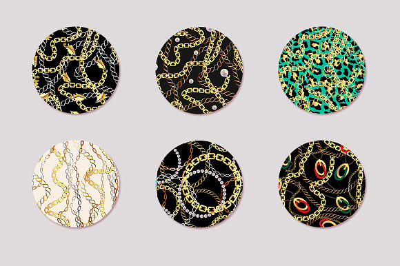 30 SEAMLESS BELTS & CHAINS PATTERNS in Patterns - product preview 4