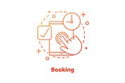 Booking concept icon