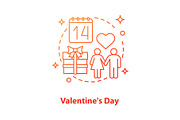 Valentine’s Day concept icon