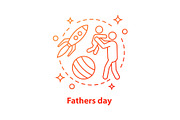 Fatherhood concept icon