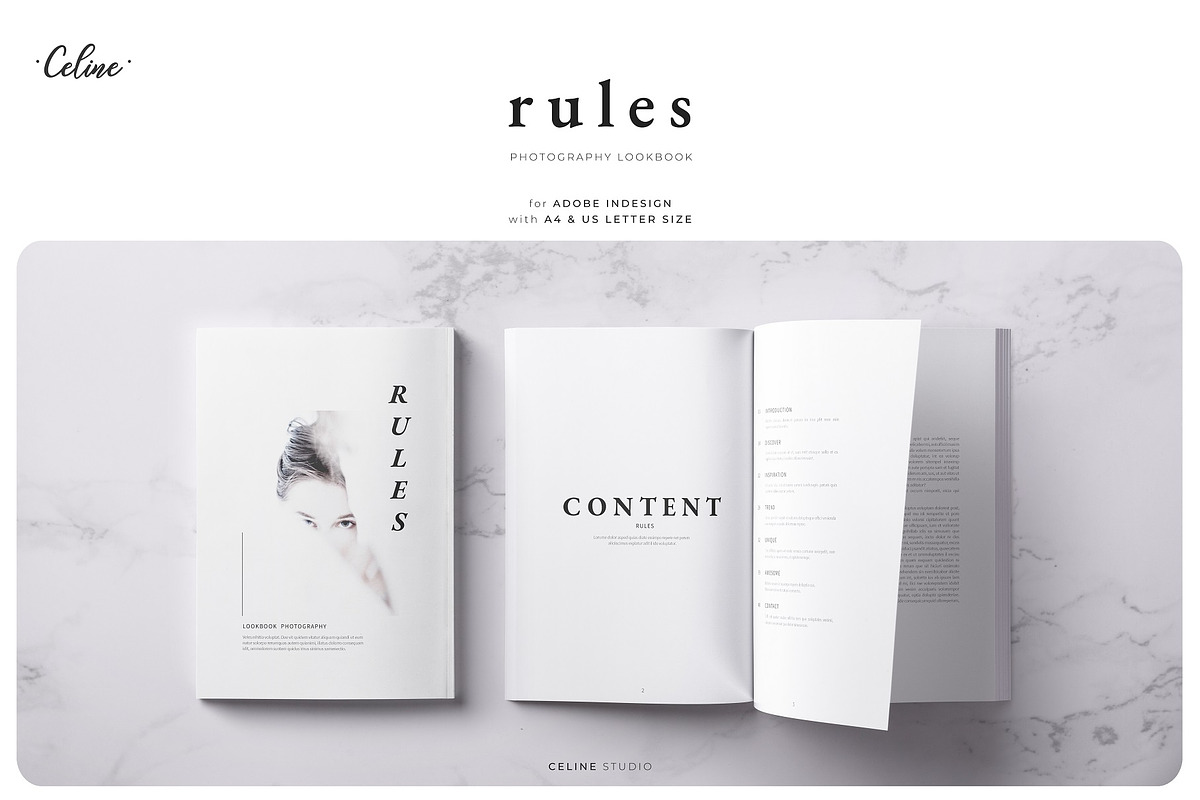 RULES Photography Lookbook Template in Magazine Templates - product preview 8