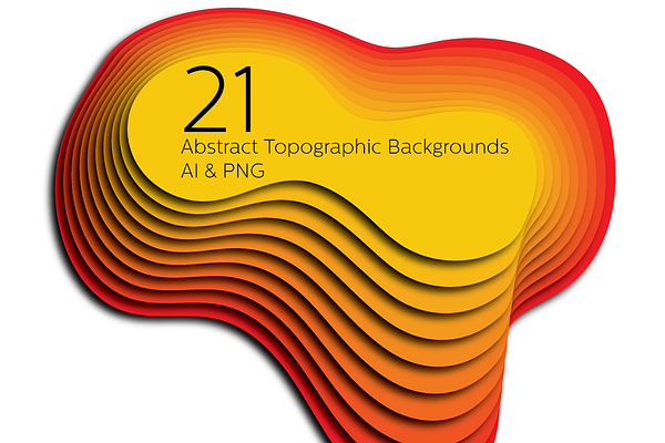 21 Abstract Topographic Backgrounds