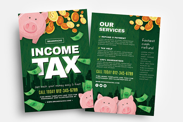 Income Tax Flyer Templates