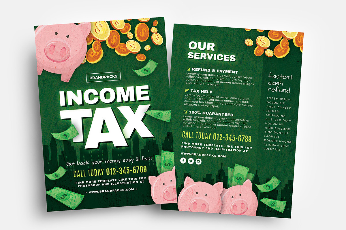 Income Tax Flyer Templates in Flyer Templates - product preview 8
