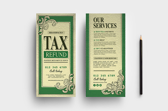 Tax Refund Flyer Templates in Flyer Templates - product preview 3