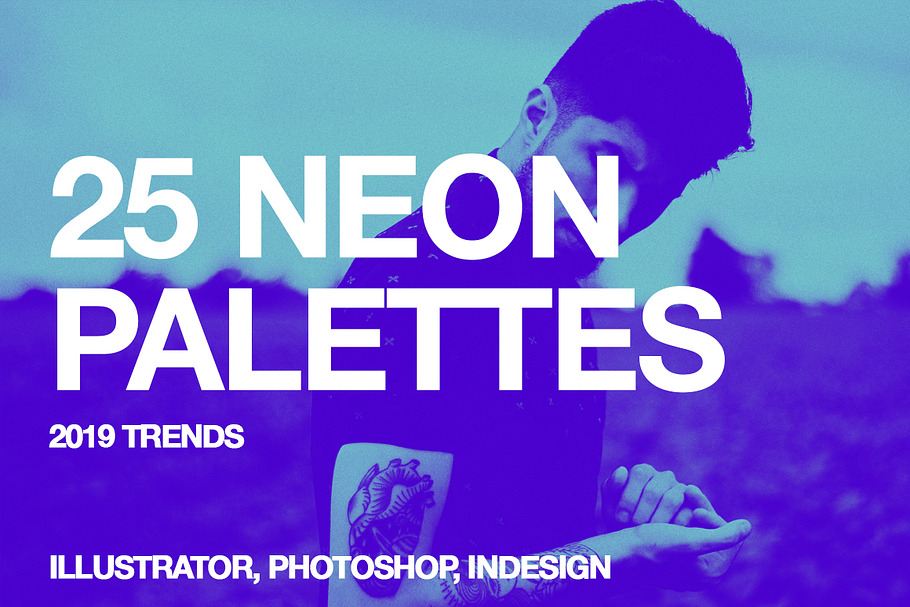 25 Neon Palettes: 2019 Trends in Photoshop Color Palettes - product preview 8