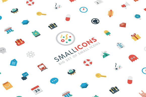 Smallicons - vector flat icons set in Flat Icons - product preview 4