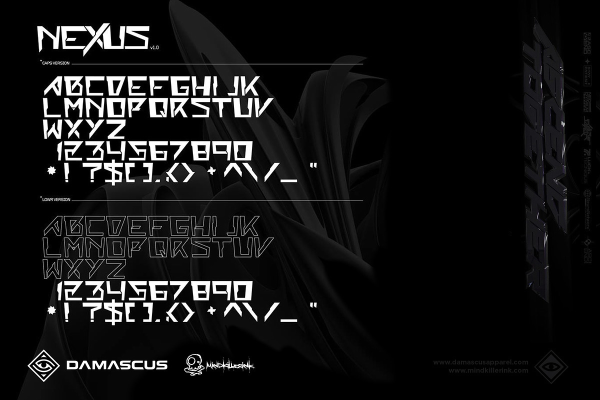 Nexus font ( DMCS x MKI )  in Fonts - product preview 8