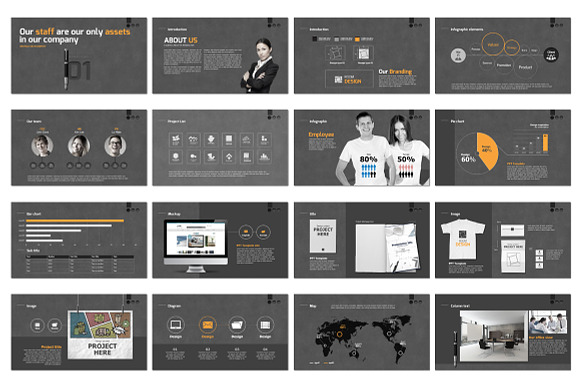 Business Branding Concept in Presentation Templates - product preview 1