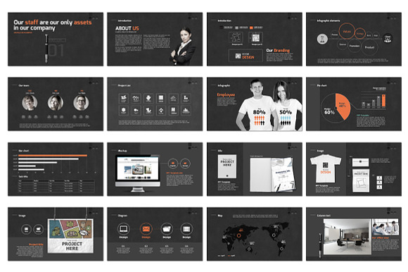 Business Branding Concept in Presentation Templates - product preview 3