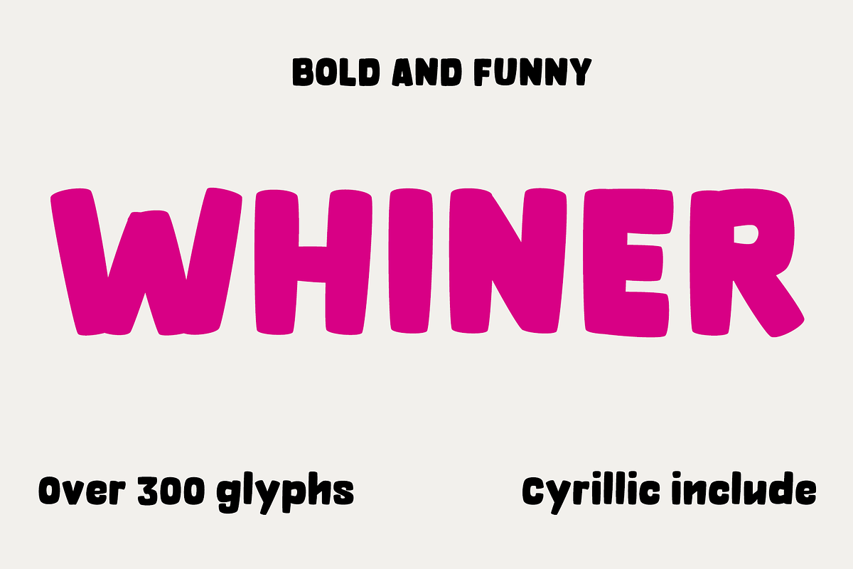 OT Whiner Bold font in Display Fonts - product preview 8