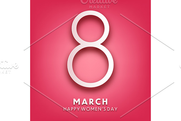 Women's day background with text