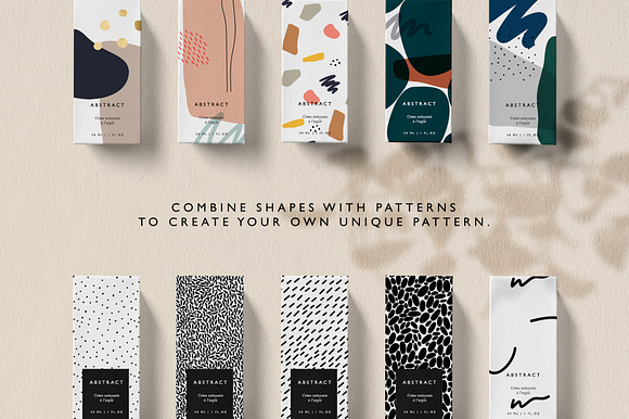 Abstract Seamless Patterns + Shapes in Patterns - product preview 2