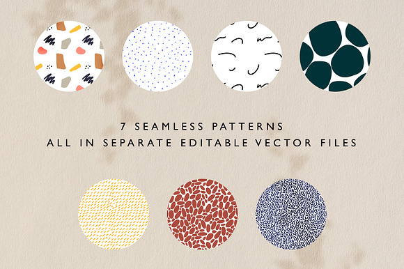 Abstract Seamless Patterns + Shapes in Patterns - product preview 4