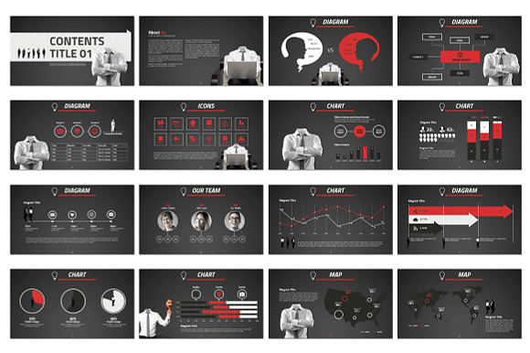 Business Man in Presentation Templates - product preview 3