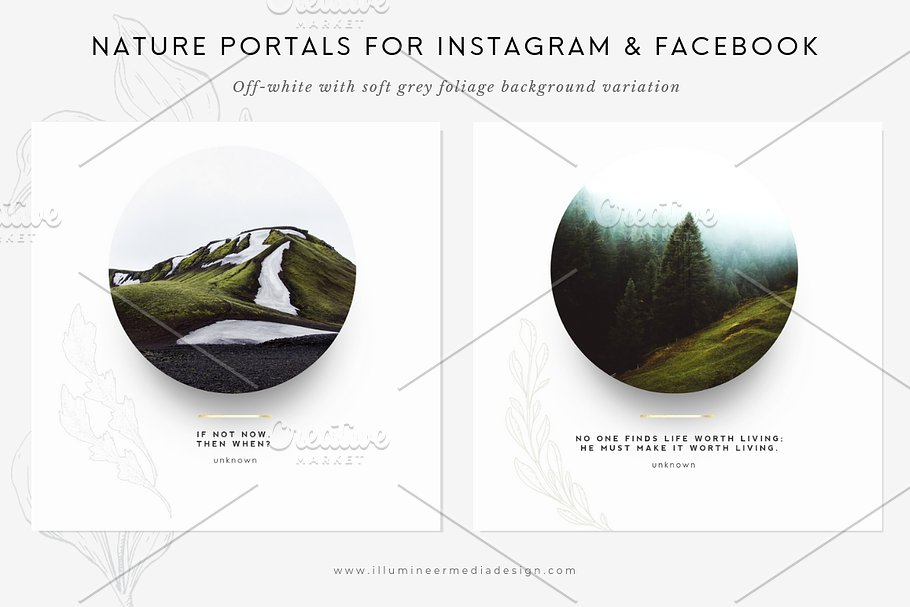 Nature Portals for Instagram & FB in Instagram Templates - product preview 8