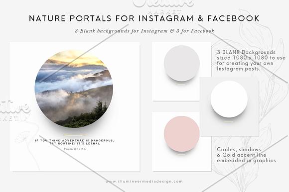 Nature Portals for Instagram & FB in Instagram Templates - product preview 1