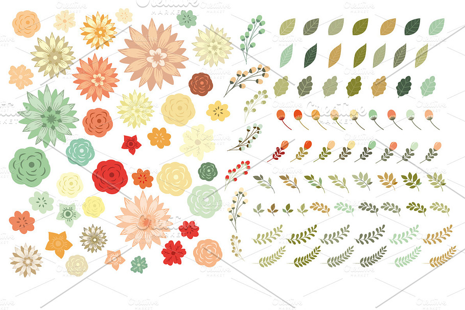 Floral Banners II (vector set) | Custom-Designed Illustrations ...