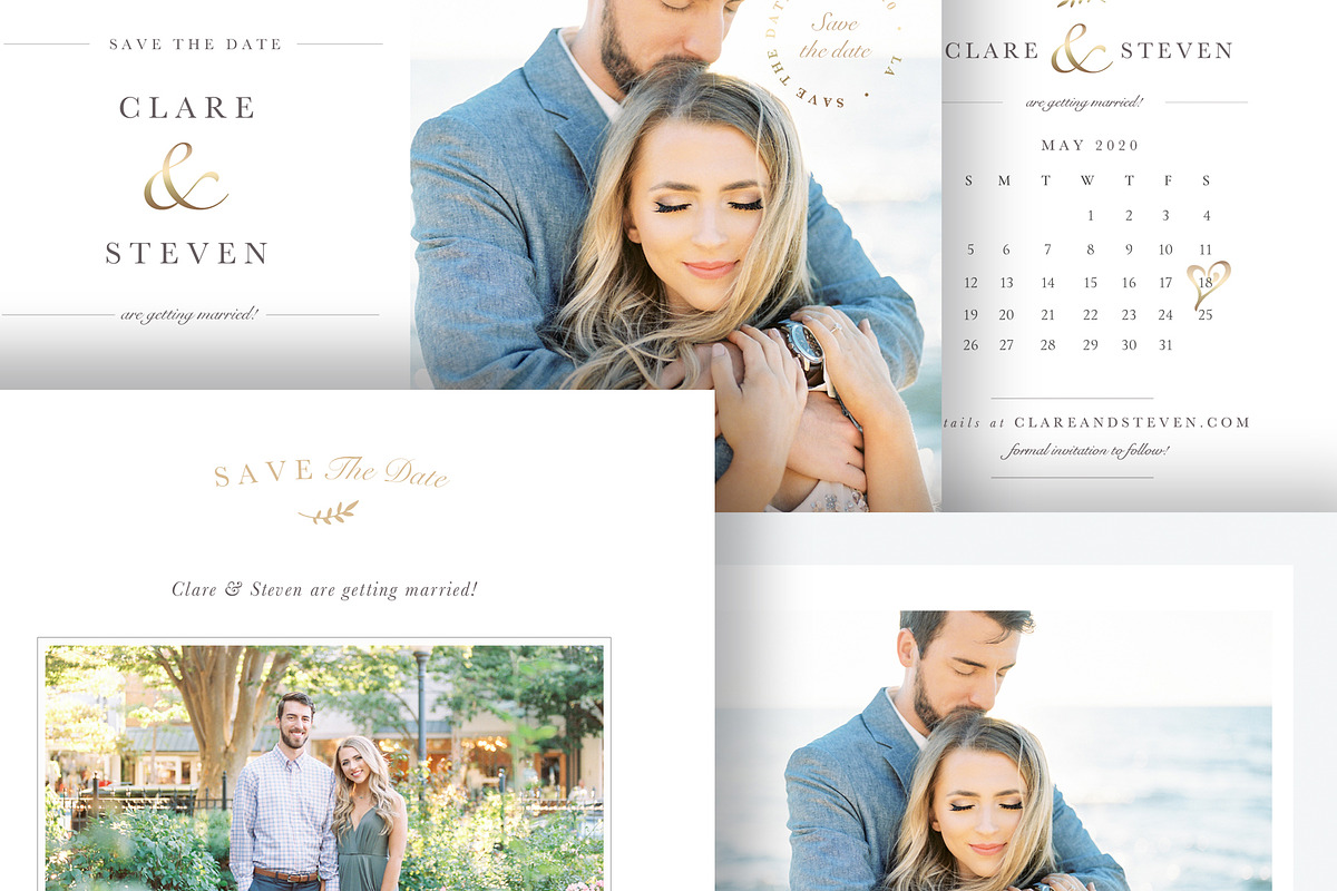 Save the Date Card Template Bundle in Wedding Templates - product preview 8