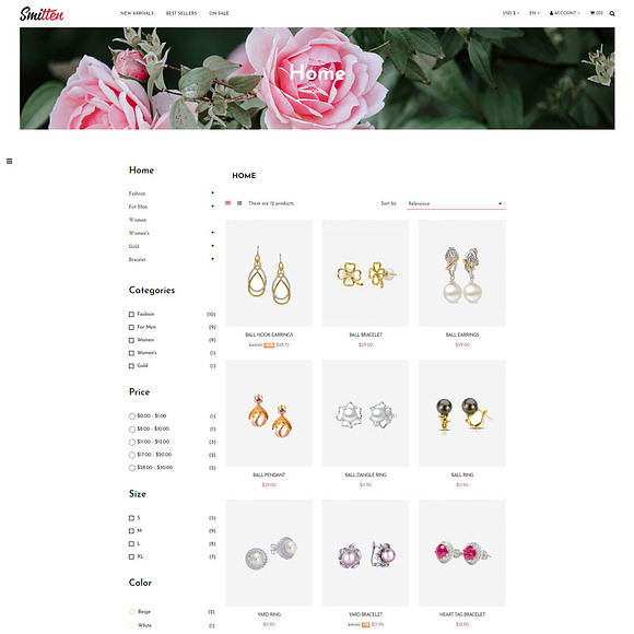 Leo Smitten PrestaShop Jewelry Them in Website Templates - product preview 5