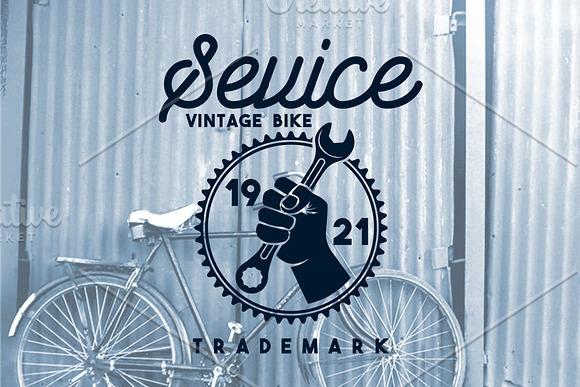 10 Vintage Bike Badges in Logo Templates - product preview 2