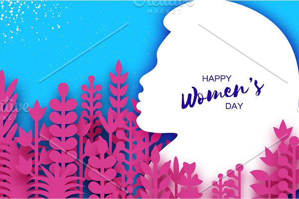 Happy Womens Day Greetings card. 8