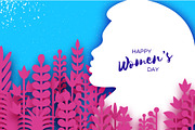 Happy Womens Day Greetings card. 8