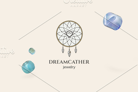 Dreamcatcher jewelry logo in Logo Templates - product preview 2
