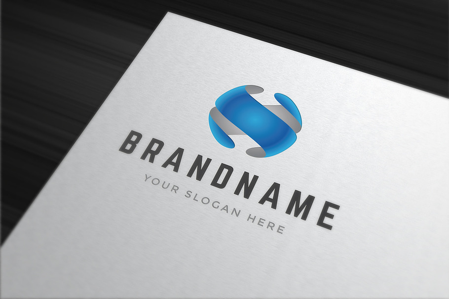 Abstract 3d sphere shape logo in Logo Templates - product preview 8