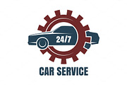 Car repair service logo