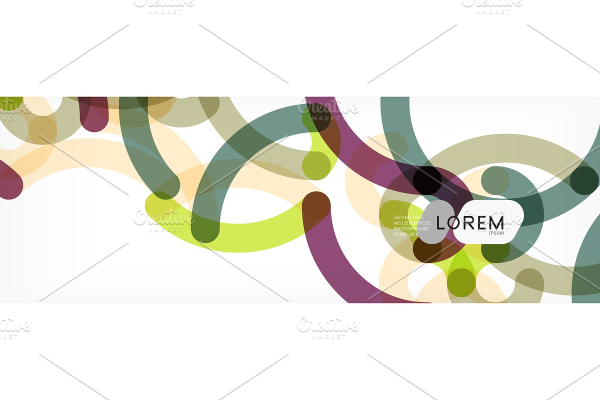 Curly lines abstract background in Illustrations - product preview 8