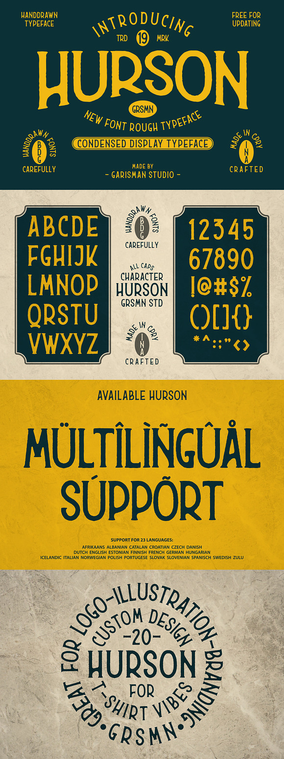 Hurson Rough - Serif in Serif Fonts - product preview 7