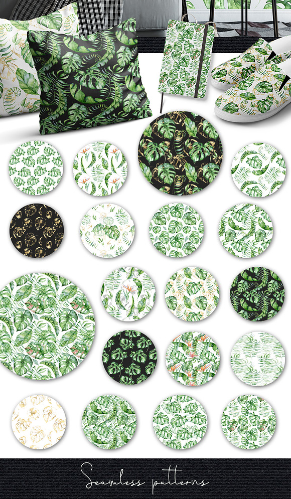 Tropical seamless patterns in Patterns - product preview 2