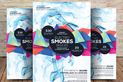 Electro Smoke Night Party Flyer