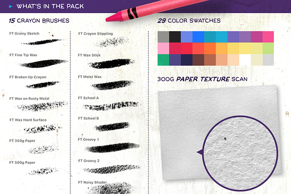 Crayon - Procreate Brush Pack in Photoshop Brushes - product preview 5