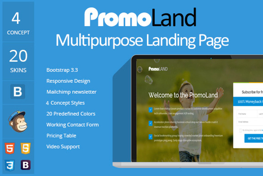 PromoLand- Multipurpose Landing Page
