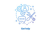 Technical support concept icon