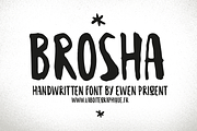 Brosha - hand made font 