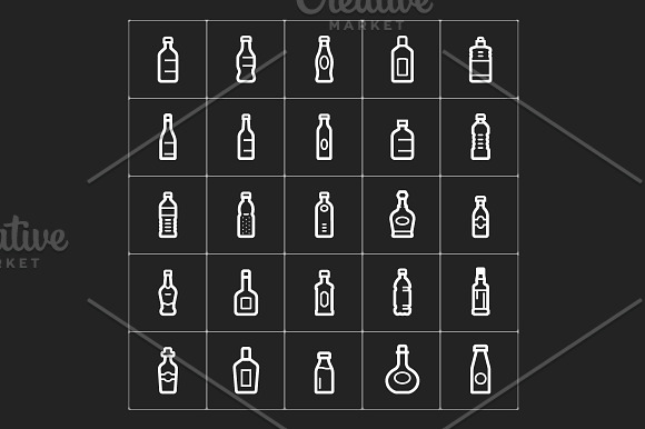 Bottle Mini Icon in Baby Icons - product preview 2