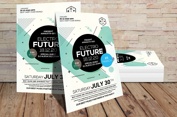 Future Sound Flyer and Cover in Flyer Templates - product preview 1