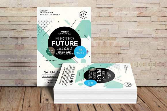 Future Sound Flyer and Cover in Flyer Templates - product preview 2