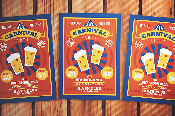 Carnival Party Flyer in Flyer Templates - product preview 2