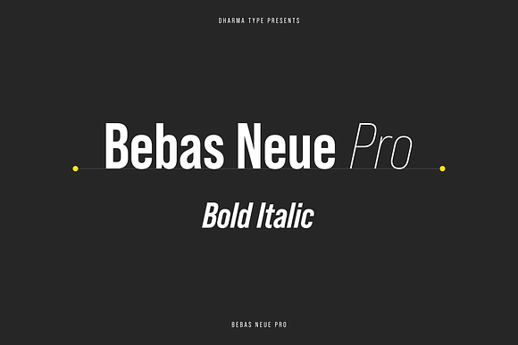Bebas Neue Pro - Bold Italic in Italic Fonts - product preview 11