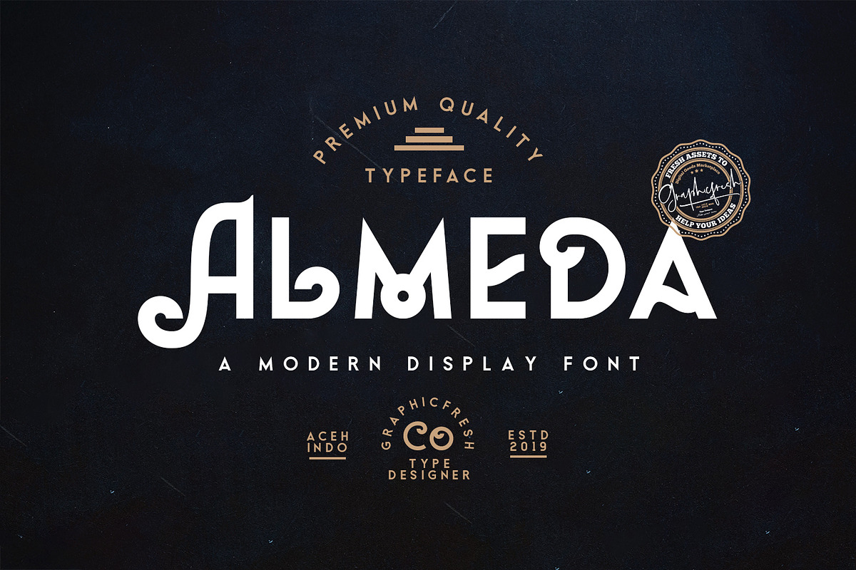 Almeda // A Modern Vintage Font in Display Fonts - product preview 8