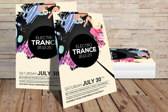 Electro Trance Flyer in Flyer Templates - product preview 1