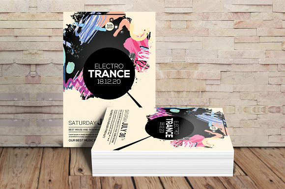 Electro Trance Flyer in Flyer Templates - product preview 2