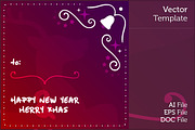 New Year and Christmas Vector Design