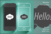 Mobile Device Flat Vector Smartphone