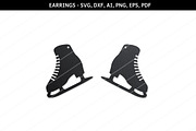 Skate Earrings svg,Skate svg,Cricut 